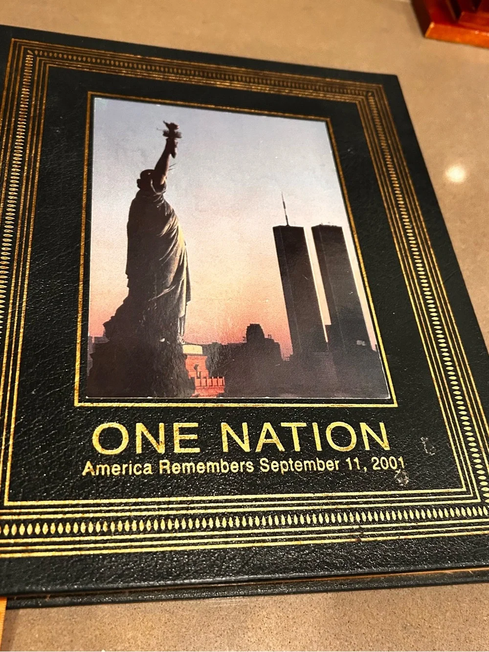 One Nation Black and Gold Memorial Journal September 2001